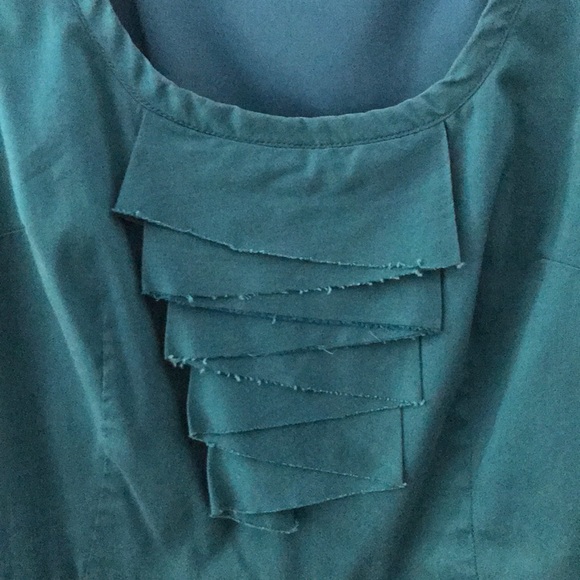 Emerald Ann Taylor Dress with POCKETS - 0 Petite - Picture 4 of 6